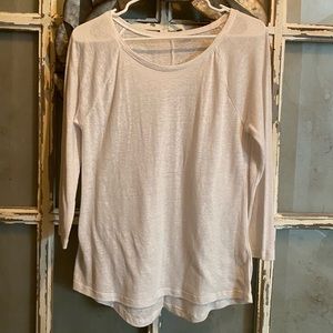 Women’s Old Navy Slub Knit Linen T Top M